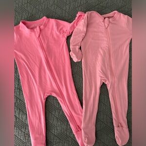 Kyte Baby Zip Rose/Crepe Footie BUNDLE